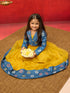 Vastramay Girls Yellow Lehenga Set with Jacket