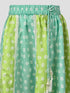 Girls' Sage Green Cotton Bandhani Print Lehenga Set with White Chiffon Dupatta - Sleeveless Festive Ethnic Wear
