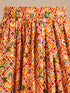 Girls's Mustard Cotton-Blend Ikkat Cropped Length Lehenga With Choli And Dupatta Set
