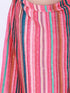 Girl's Pink Striped Skirt With Pink Crop Top