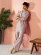 Men Light Pink Cotton Linen Solid Co-ord Set