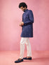 Men Embroidered Indo-Western Coat with Pyjama Set