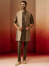 Men Bronze Gold Silk 3-Piece Jacquard Set