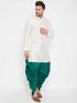 VASTRAMAY Men's Green Dhoti Pants