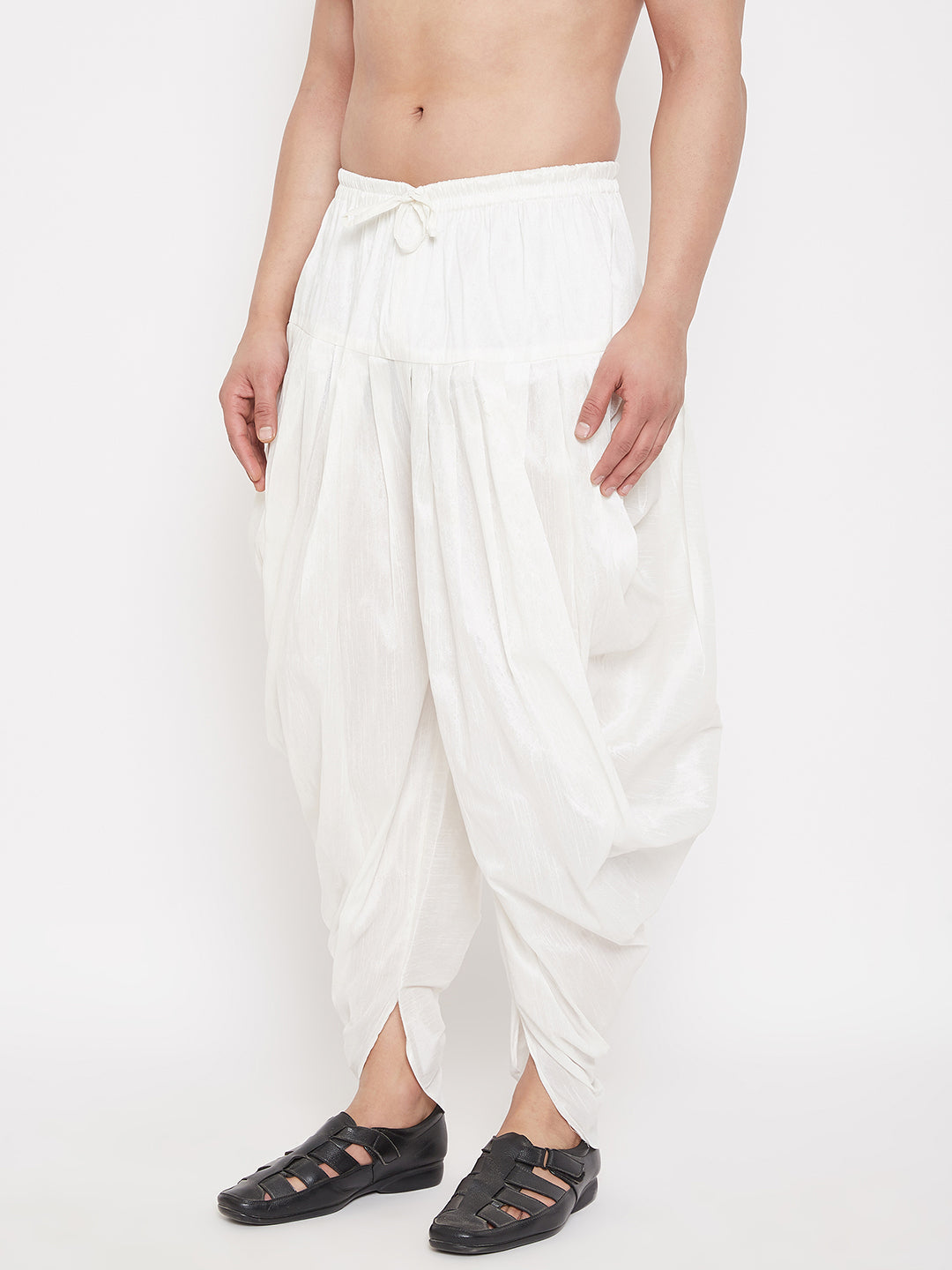 Men's White Dhoti Pants