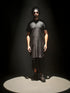 Men's Black Plain Viscose Kurta Lungi Set