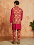 Men's Falsa Cotton Jacket Kurta And Pyjama Set