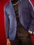 Men's Blue Satin Blazer