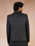 Men's Black Solid Imported Suiting Blazer