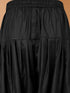 Men's Black Cotton-Silk Solid Knee Length Blazer and Pathani Kurta with Patiala