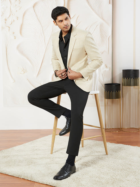 Men's Cream Jute Blazer