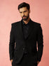 Men's Black Bafta Embossed Blazer