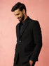 Men's Black Bafta Embossed Blazer