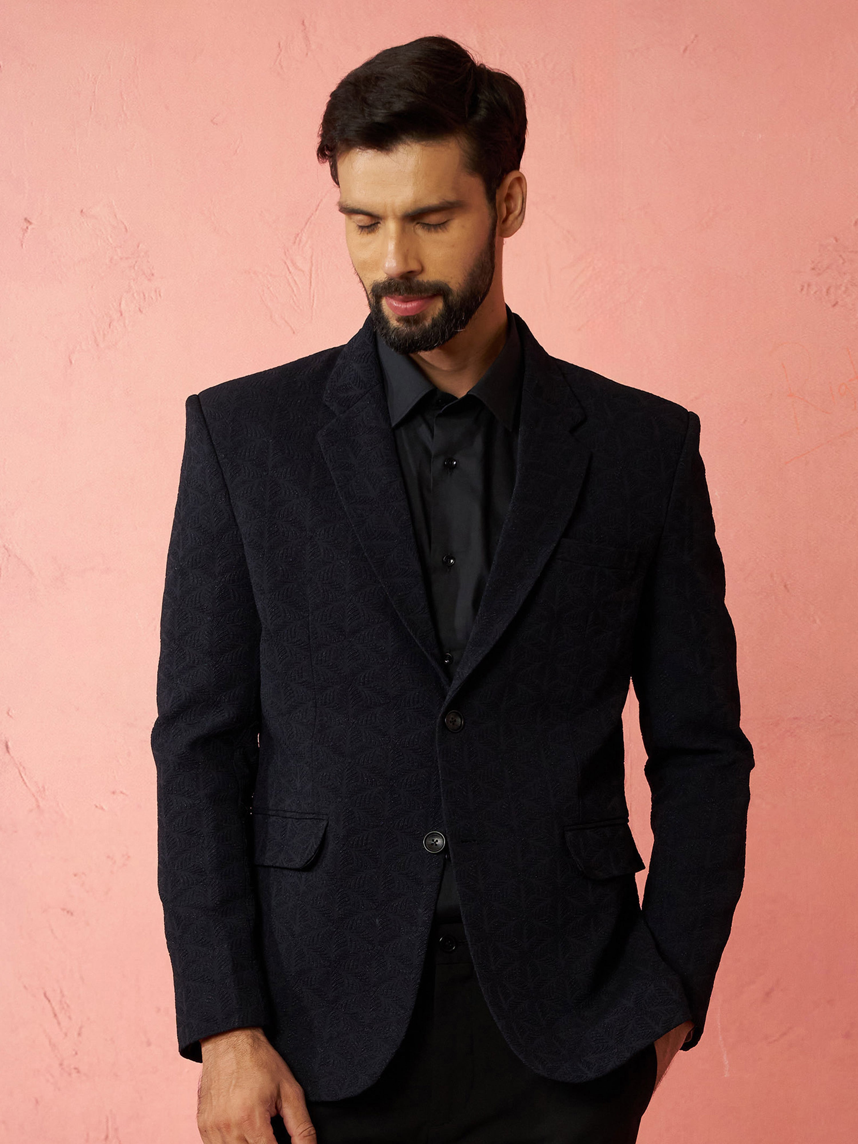 men’s blazer and straight pant set