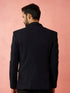 Men's Navy Blue Bafta Embossed Blazer