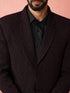 Men's Wine Bafta Embossed Blazer