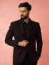 Men's Wine Bafta Embossed Blazer