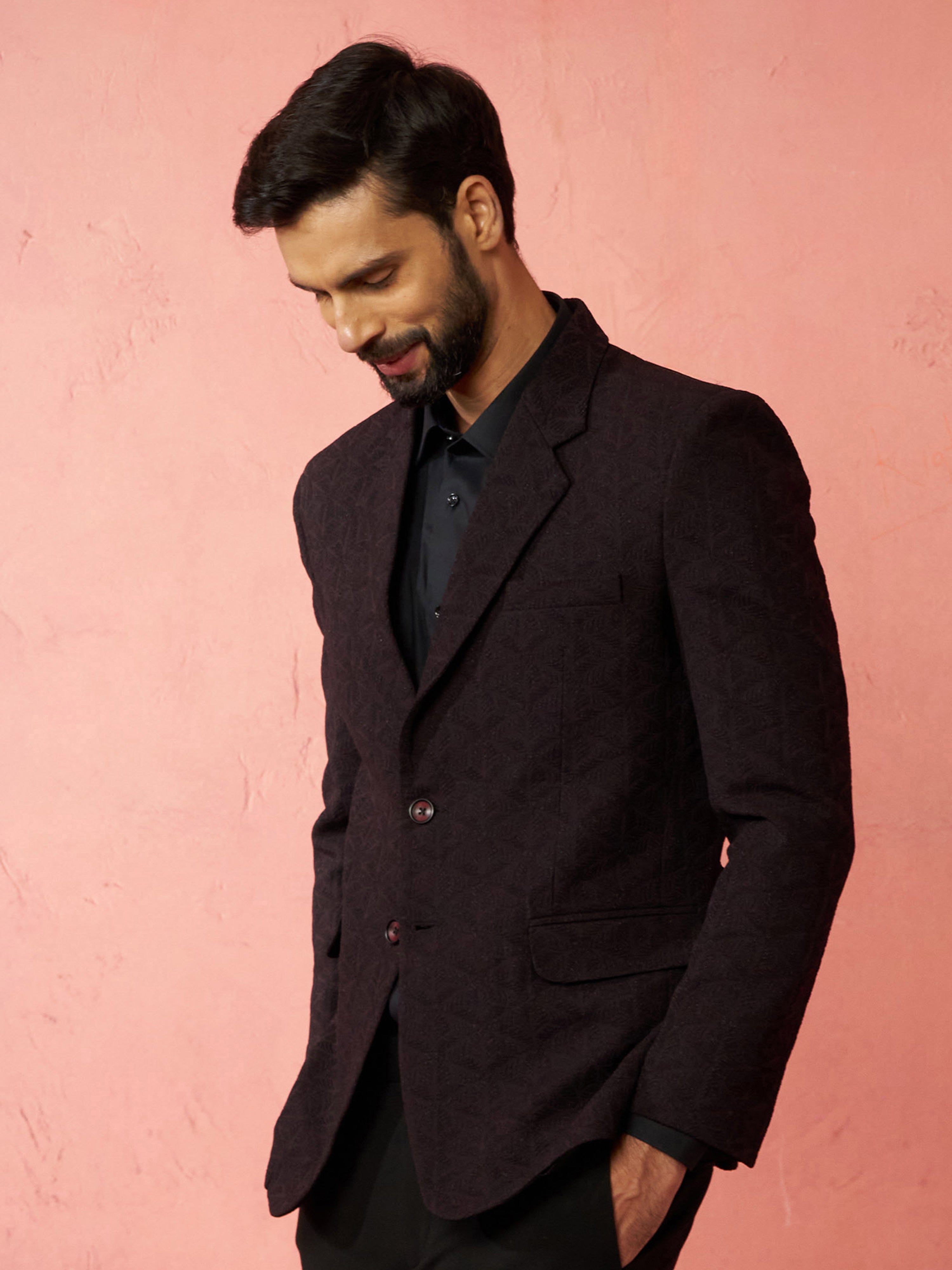 men’s blazer and straight pant set