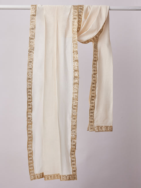 Men's Cream Dupatta