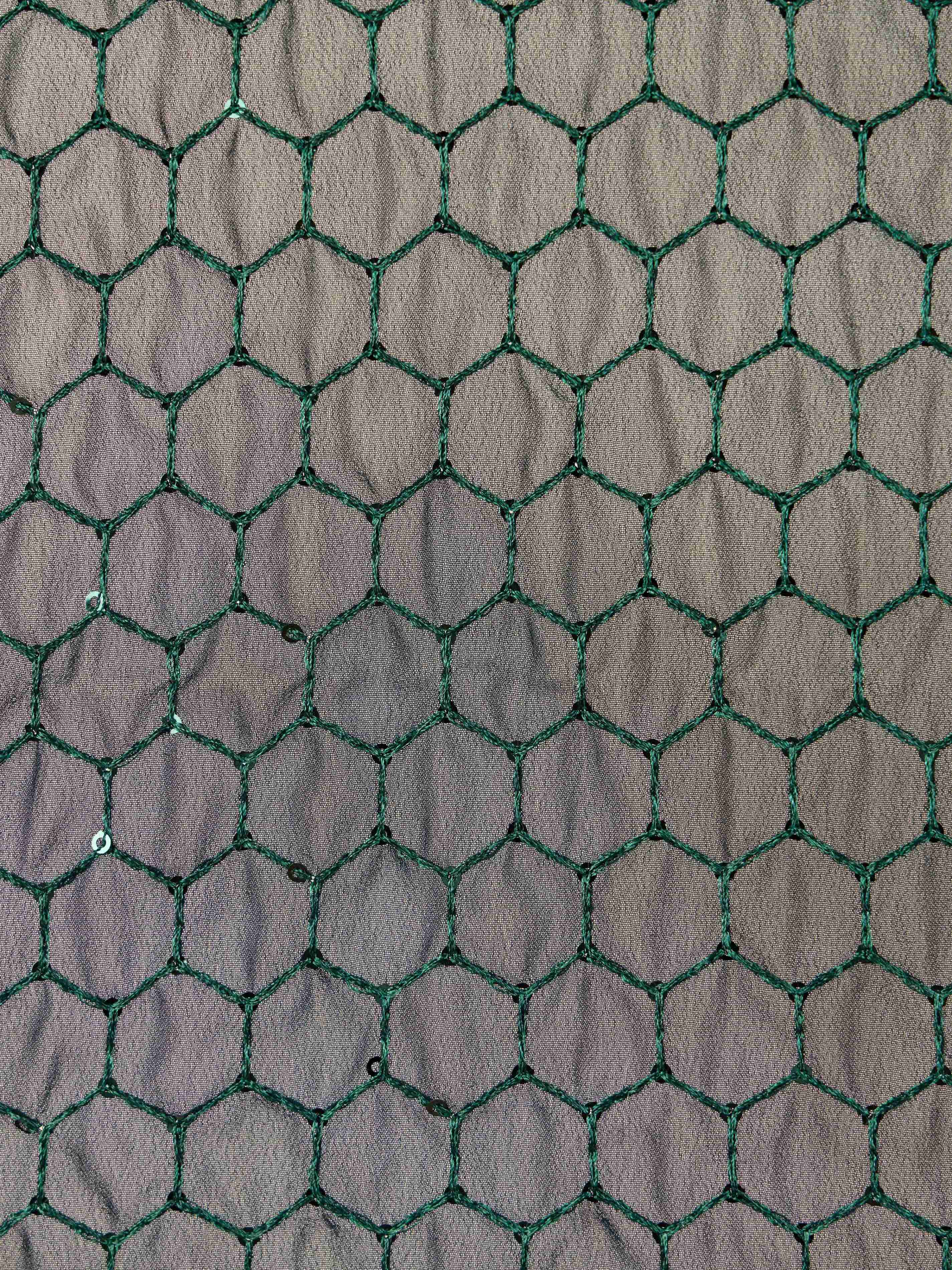 Men's Bottle Green Georgette Plain Dupatta