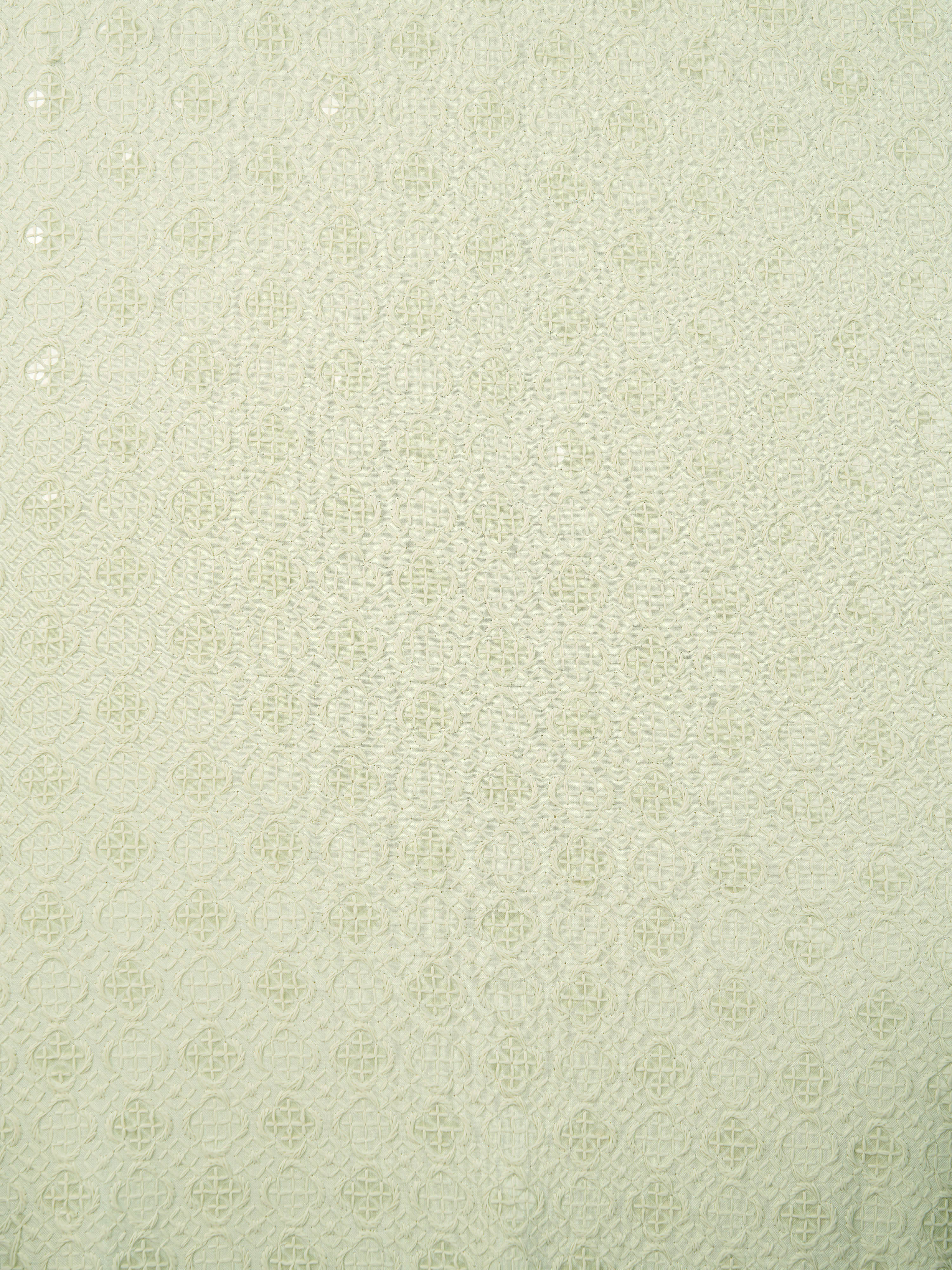 Men Pista Green Silk Blend Embroidered Dupatta