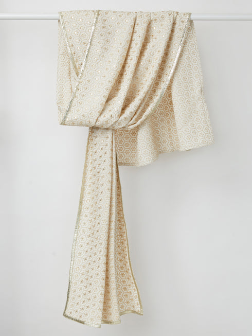 Men's Off White - Dupatta