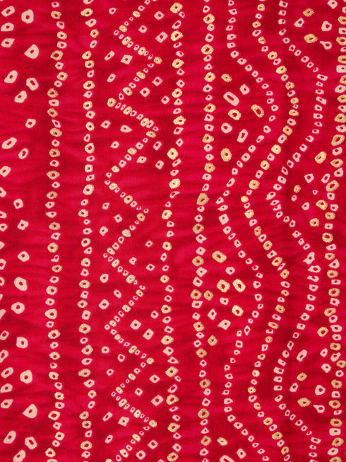 Men's Falsa Rayon Bandhani Print Dupatta