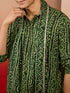 Men's Green Rayon Bandhani Print Dupatta