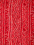 Men's Red Rayon Bandhani Print Dupatta