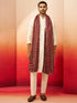 Men's Brown Digital Print Dupatta