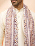 Men's Cream Digital Print Dupatta