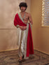 Men Cream Viscose Silk Solid Plain Elasticated Dhoti Festive Onam & Wedding Ethnic Wear