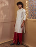 Men's Maroon Viscose Self Design Dhoti