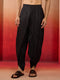 Men's Black Viscose Dhoti Pants