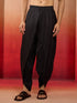 Men's Black Viscose Dhoti Pants