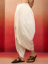 Men's White Viscose Dhoti Pants