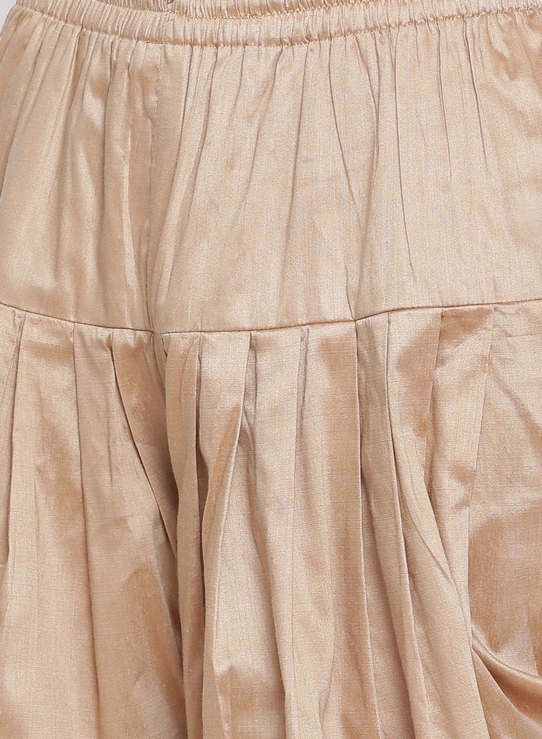 VASTRAMAY Men's Black Silk Blend Kurta and Dhoti Pant Set