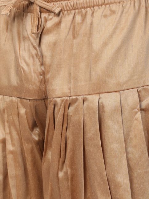 VASTRAMAY Men's Black Silk Blend Sherwani Set