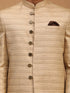 Men's Beige Sherwani Set