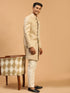 Men's Beige Sherwani Set