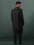 Men's Black Sherwani With Kurta Pant Set