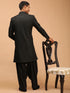 Men's Black Sherwani Set