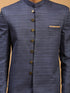 Men's Navy Blue Sherwani Set