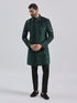 Men's Bottle Green Velvet Sherwani Set