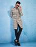 Men's Chiku Velvet Sherwani Set