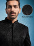 Men's Black Velvet Sherwani Set