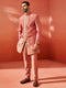Men's Rust Silk Blend Sherwani Set