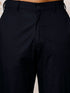 Men's Navy Blue Suiting Abstract Thigh Length Indo Western Set with Pant