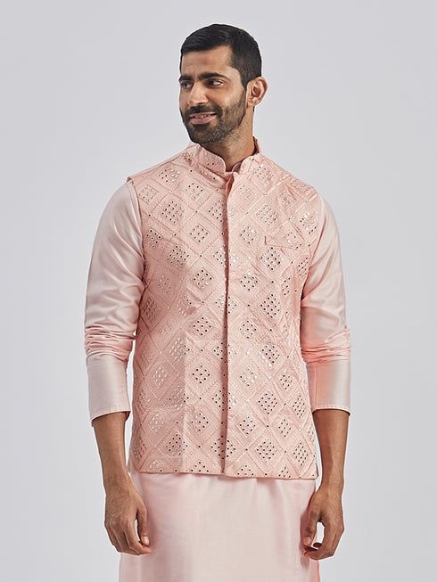 Men's Pink - Nehru Jacket