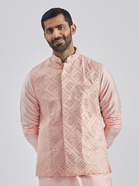 Men's Pink - Nehru Jacket
